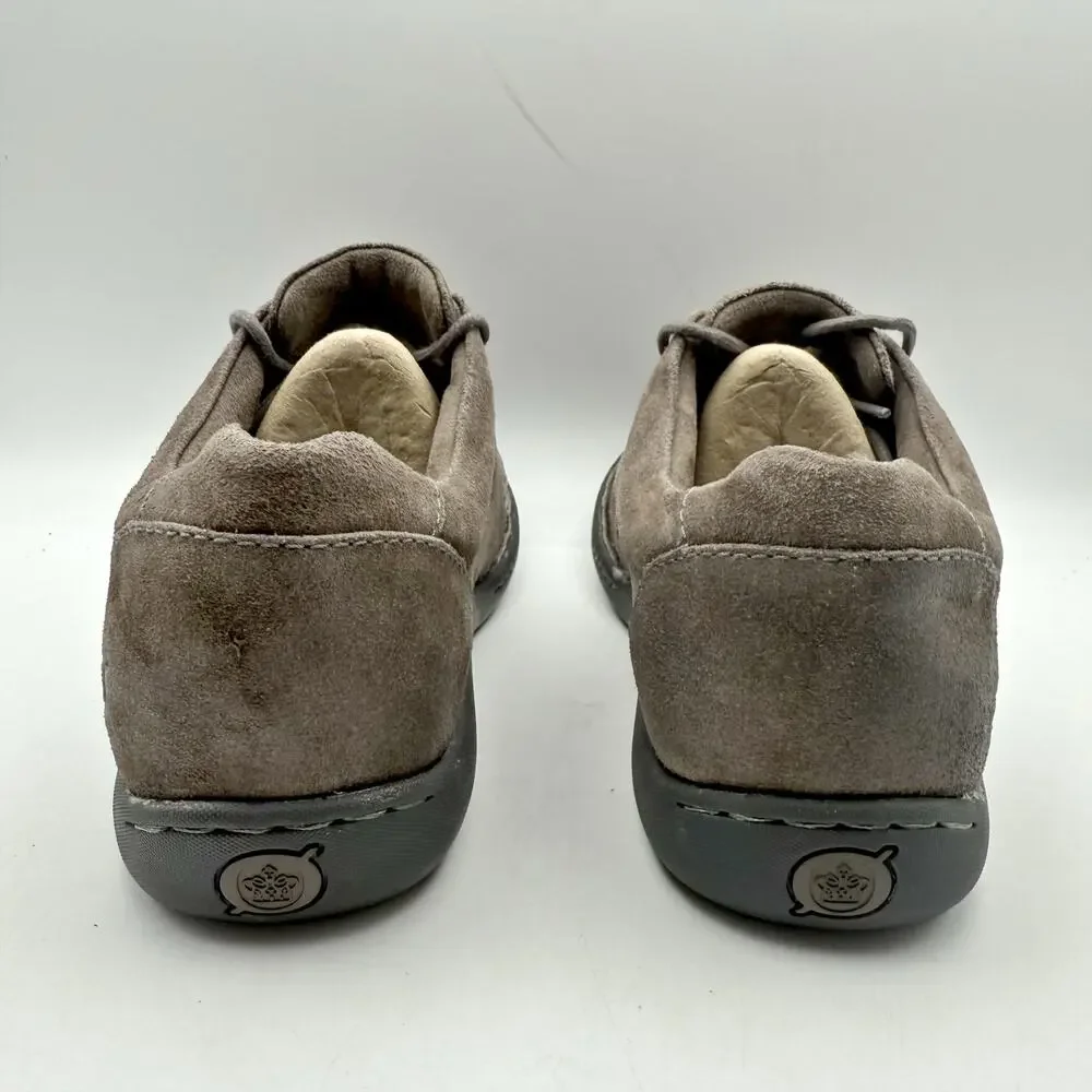 Born Mens Nigel 3-Eye Oxford Shoes US 8 M EU 41 Grey Nubuck Leather NIB